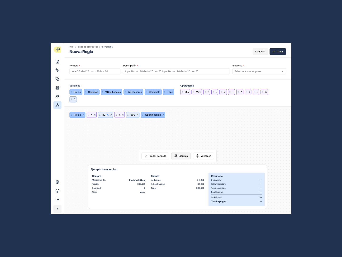 Diseño de landing Pharma Benefits