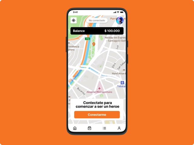 App repartidor Tolivmarket Heroe